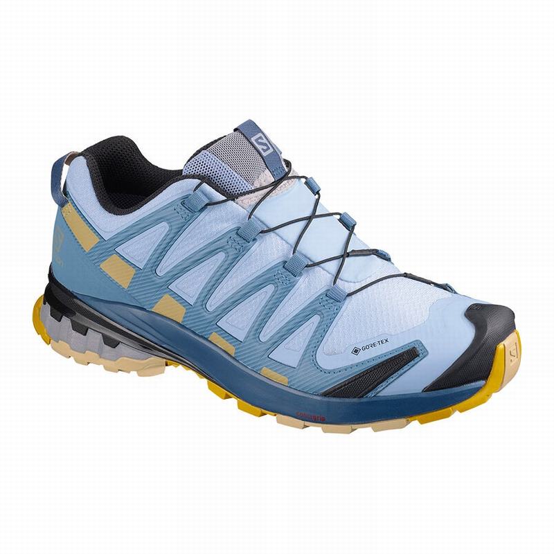 Salomon Singapore Womens Hiking Shoes - XA PRO 3D V8 GORE-TEX Blue | 45096-MHJB